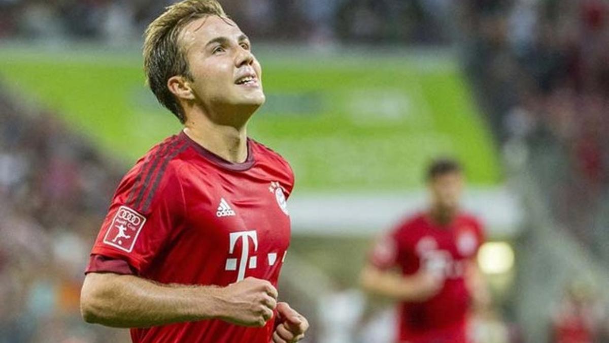 Götze, a la greña con Pep Guardiola