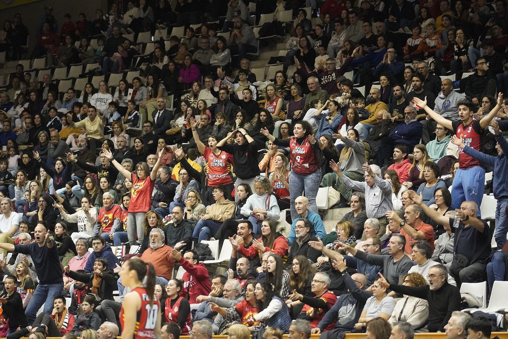 Totes les imatges del partit del Spar Girona contra el Saragossa