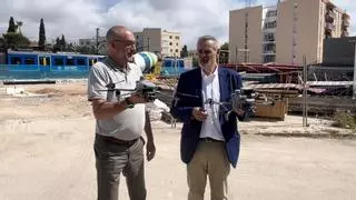 Un dron vigilará las instalaciones ferroviarias para evitar que los grafiteros pinten los trenes de Mallorca