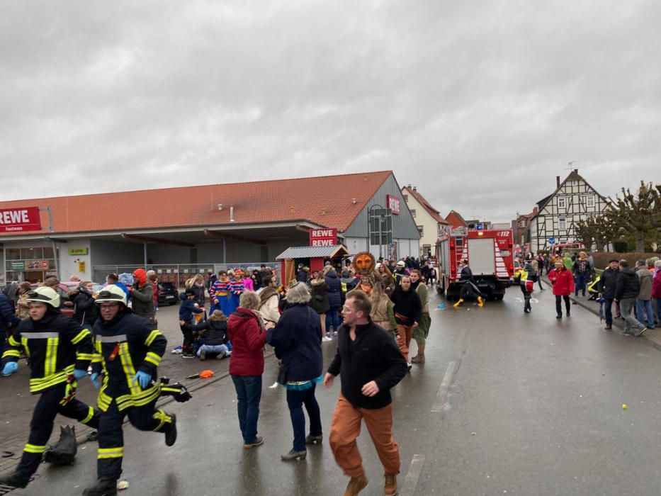 Decenas de heridos en un atropello en una fiesta de carnaval en Alemania