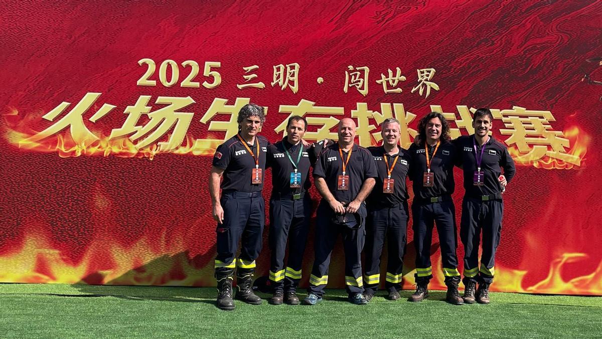 El equipo de Bombers de la Generalitat, ganador del primer concurso internacional de rescates.