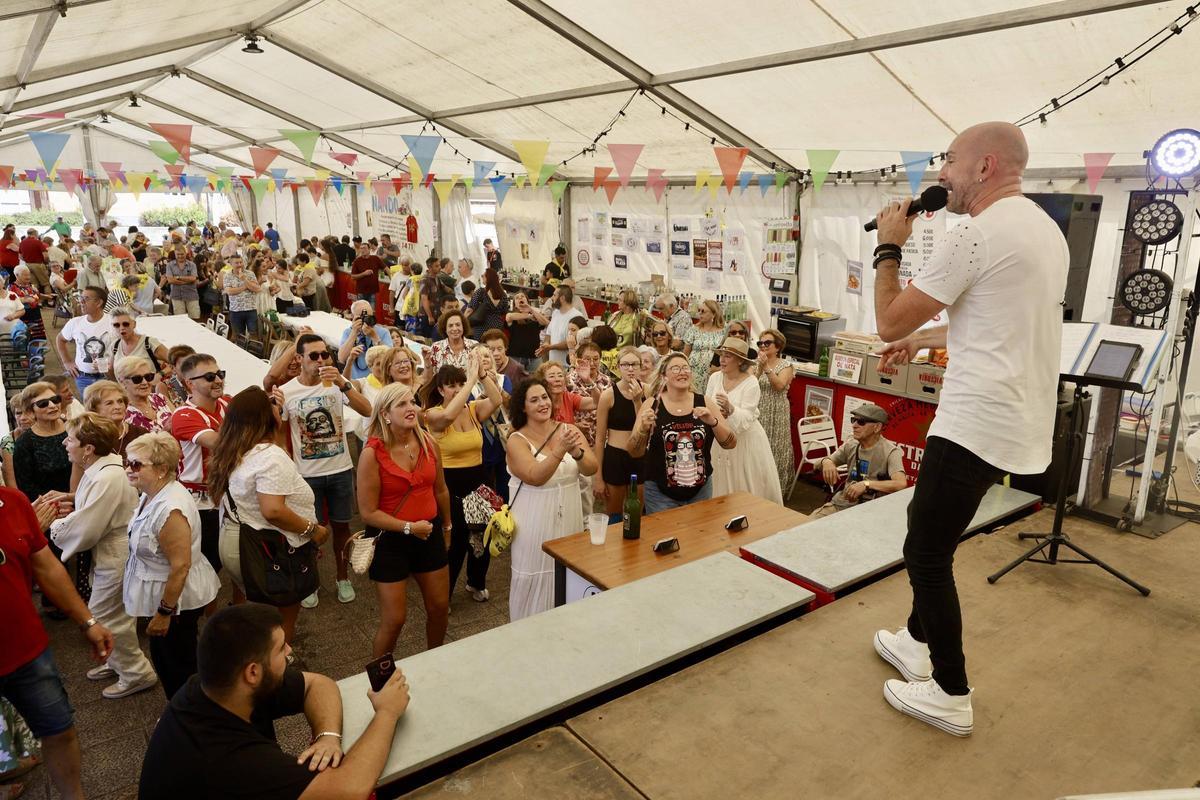 Un momento de las pasadas fiestas de San Nicolás, en El Coto.