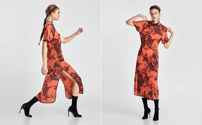 Vestido satén estampado de Zara, inspiración para un look Úrsula Corberó