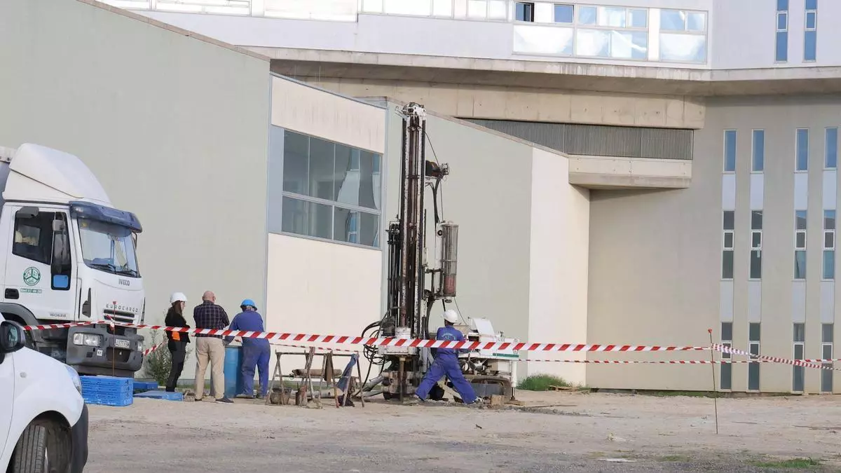 La segunda fase del Hospital Universitario de Cáceres empieza a tomar forma con los primeros sondeos