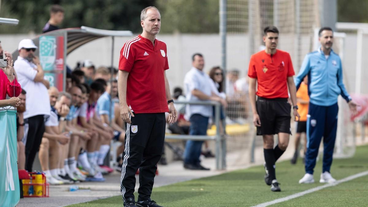 Mikel Azparren, coordinador del fútbol base del Espanyol, durante su etapa en la FCF