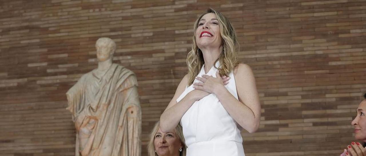 María Guardiola en su toma de posesión,