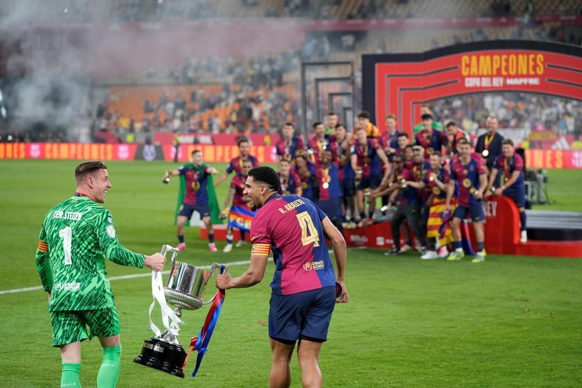 El Barcelona, campeón de la Copa del Rey, en imágenes