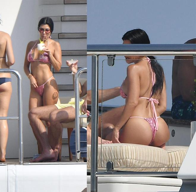 Kourtney Kardashian con un bikini tanga