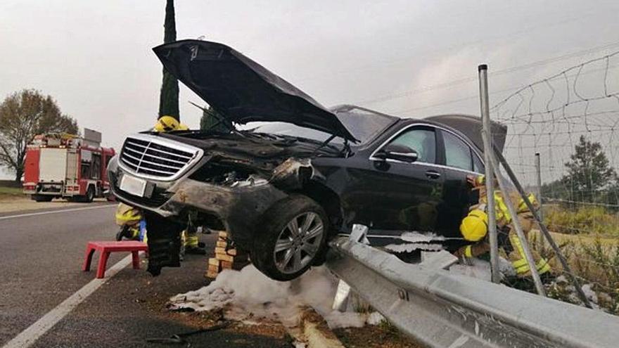 Maçanet de la Selva Accident de trànsit a la C-35