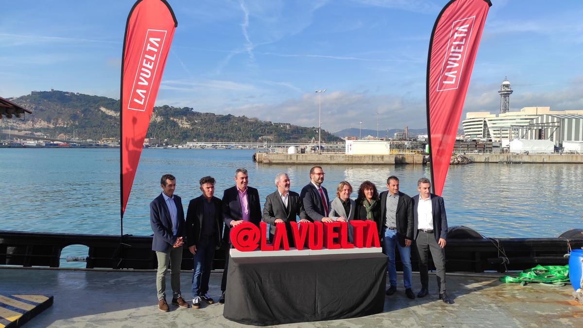 Presentación de la Vuelta en Barcelona.