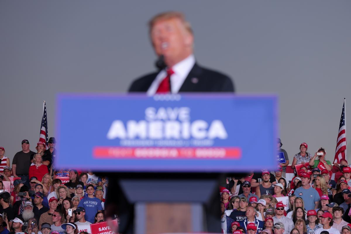 Acto político de Trump el pasado mes de septiembre en Perry, Georgia.