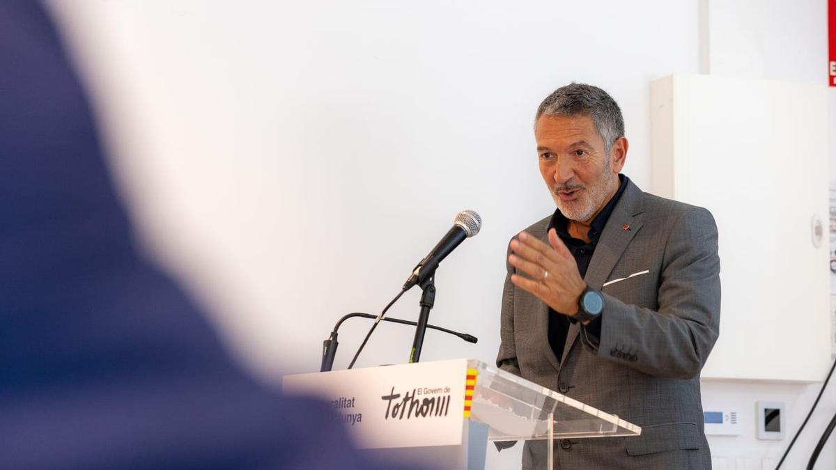El conseller Samper en la presentació del Pacte Nacional per la Indústria a Puigcerdà