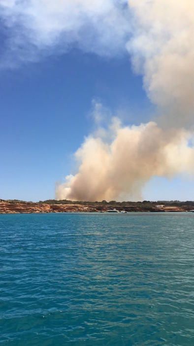 Incendio en Formentera