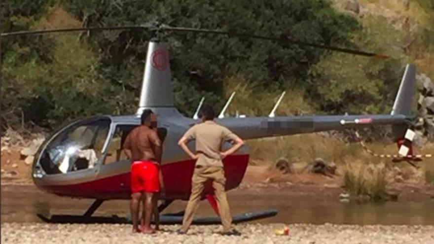 Auch mit einem Hubschrauber darf man nicht einfach überall landen.