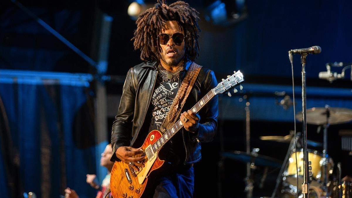 Lenny Kravitz, el jueves por la noche en el Poble Espanyol