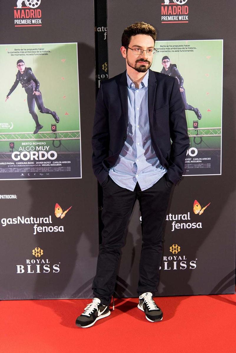 Carlo Padial, en la première de 'Algo muy gordo' en Madrid