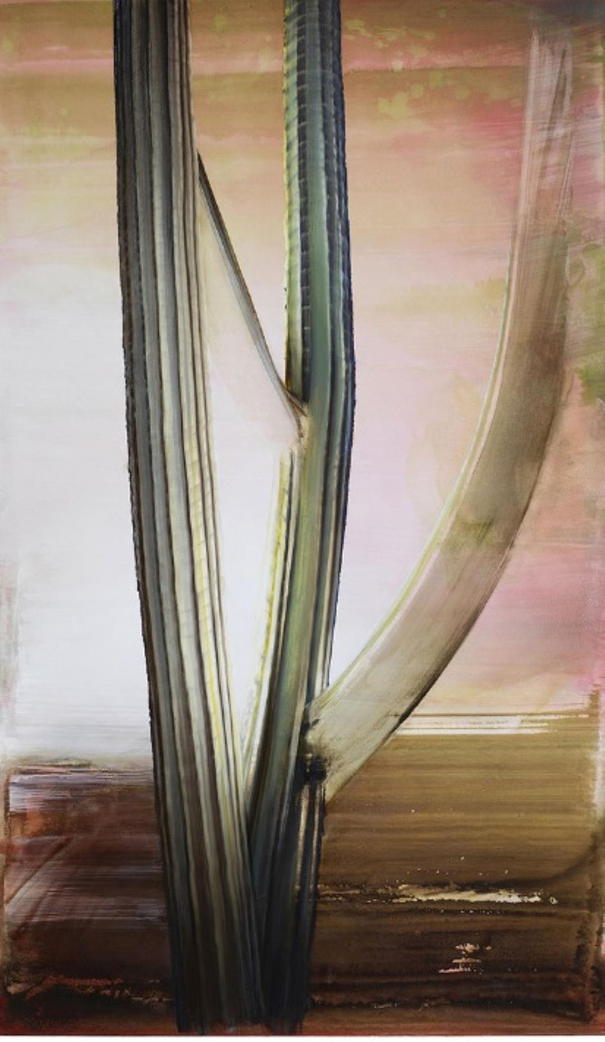 Obra de Rut Massó en ArtMadrid dedicada a los cactus  de Lanzarote.