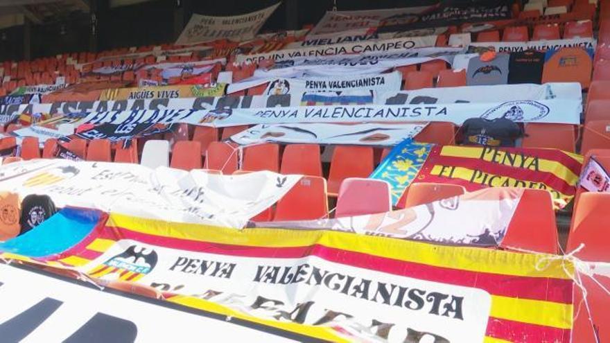 La afición del Valencia CF estará presente de forma simbólica en Mestalla