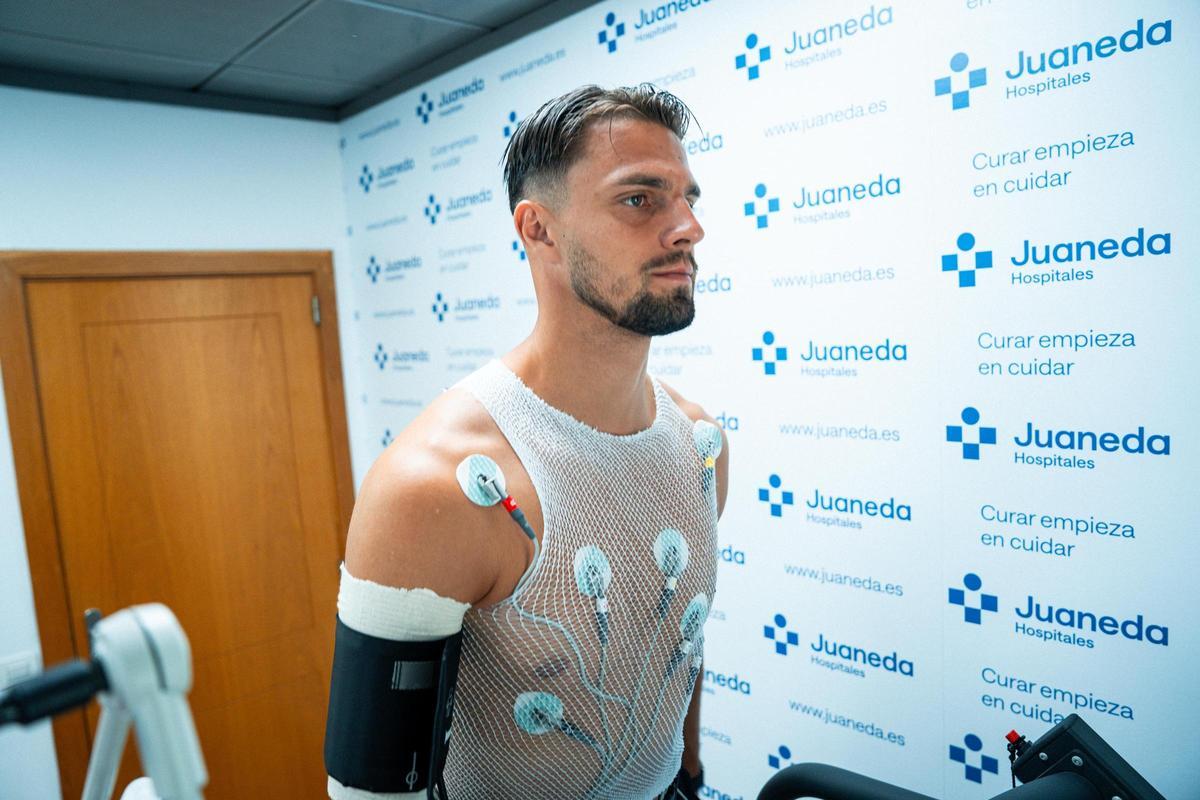 Valjent, durante una prueba médica.