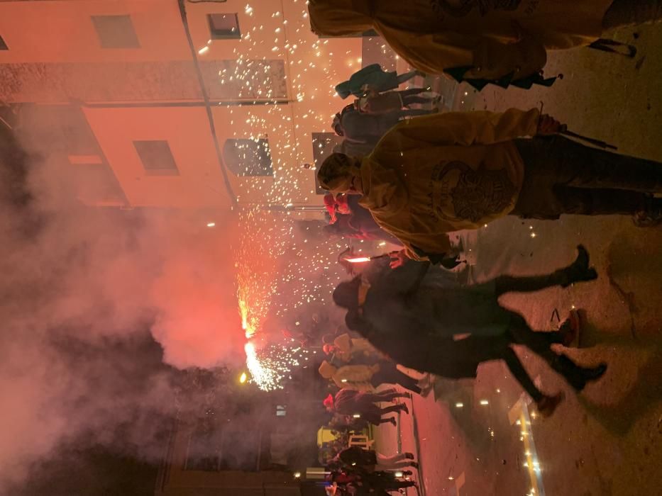 La mostra de foc del carnaval de Sallent