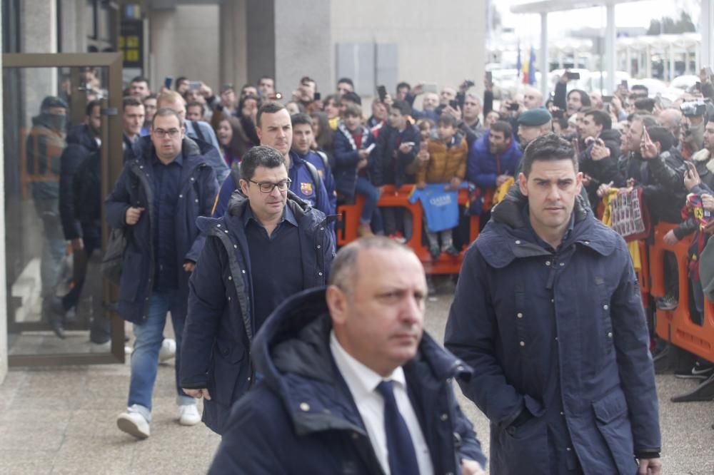 El Barcelona llega a Asturias para su duelo ante el Sporting