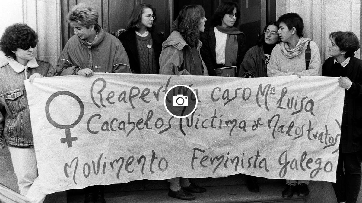 Concentración de protesta en 1988