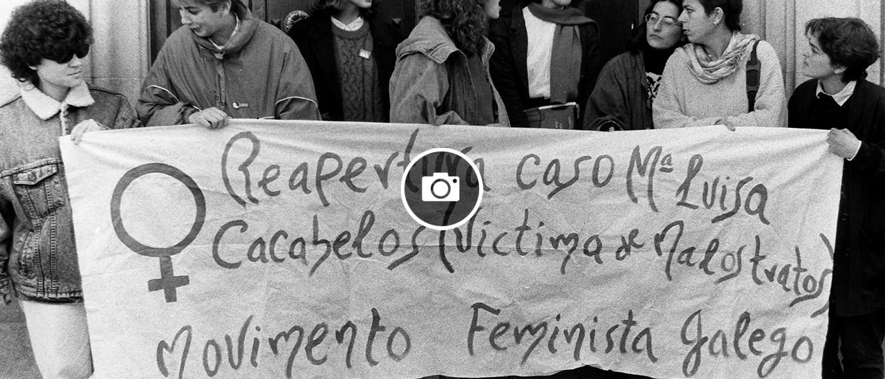 Concentración de protesta en 1988