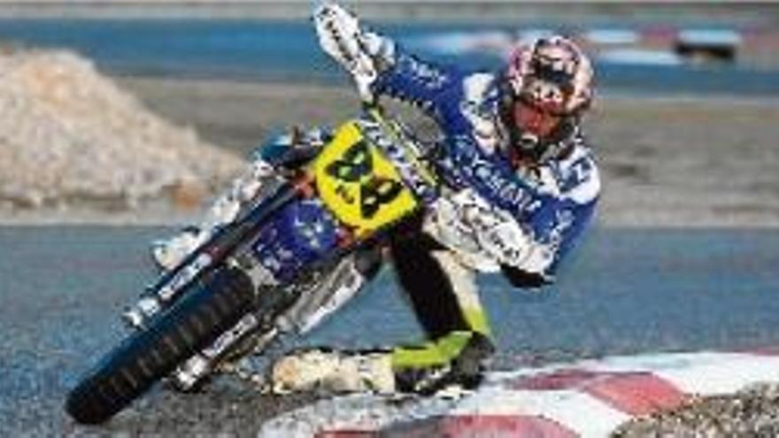 El pilot manresà Jaume Ferrer, un dels joves talents del Supermotard