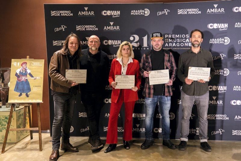 Presentación de los candidatos Premios Música Aragonesa