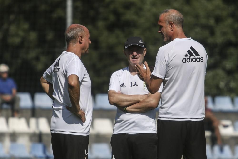 Primer entrenamiento del Real Oviedo