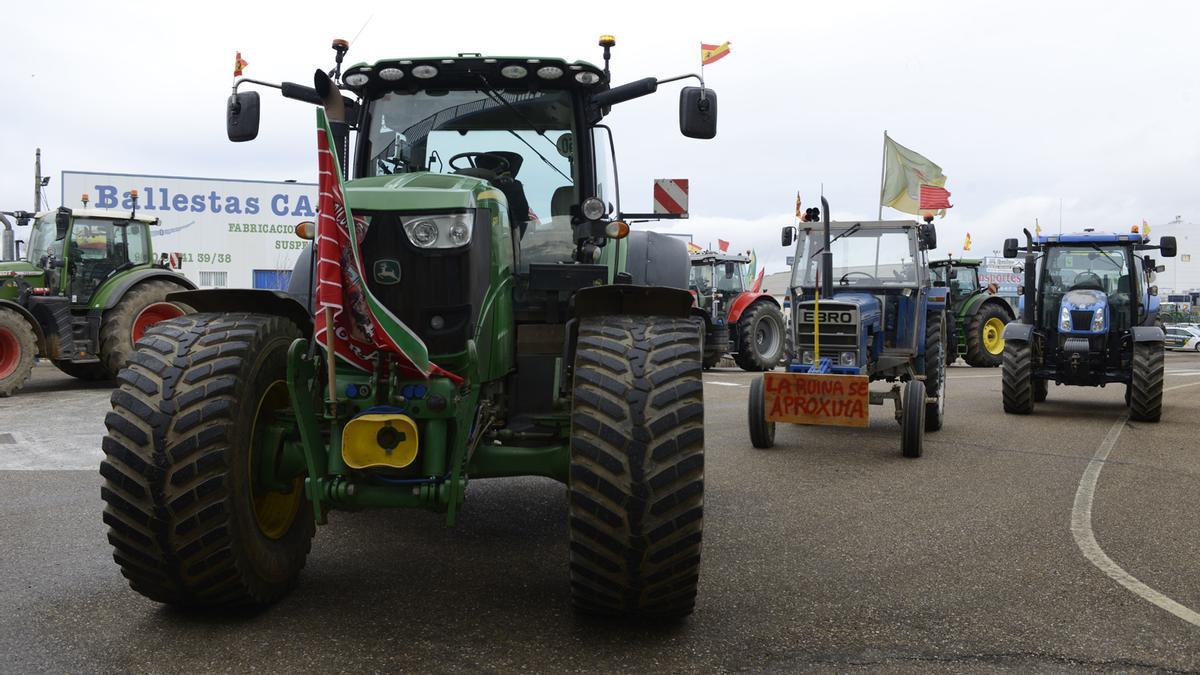 Tractorada del pasado jueves en la provincia.
