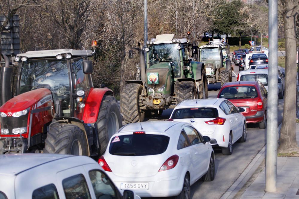 Marxa de tractors a Girona