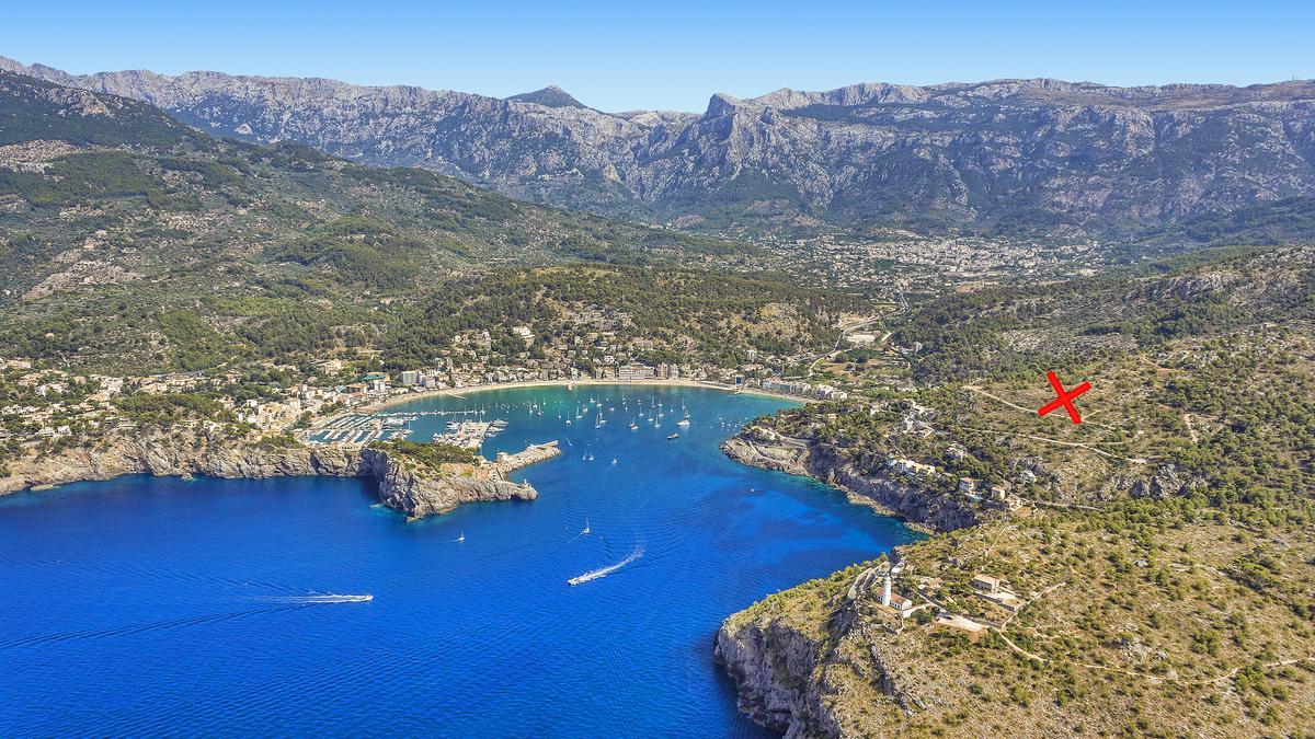 Beste Lage: Auf dem Grundstück oberhalb von Port de Sóller sollten die 33 Villen entstehen.