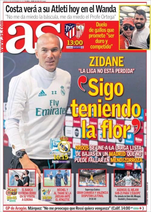 Portadas sábado 23 de septiembre de 2017