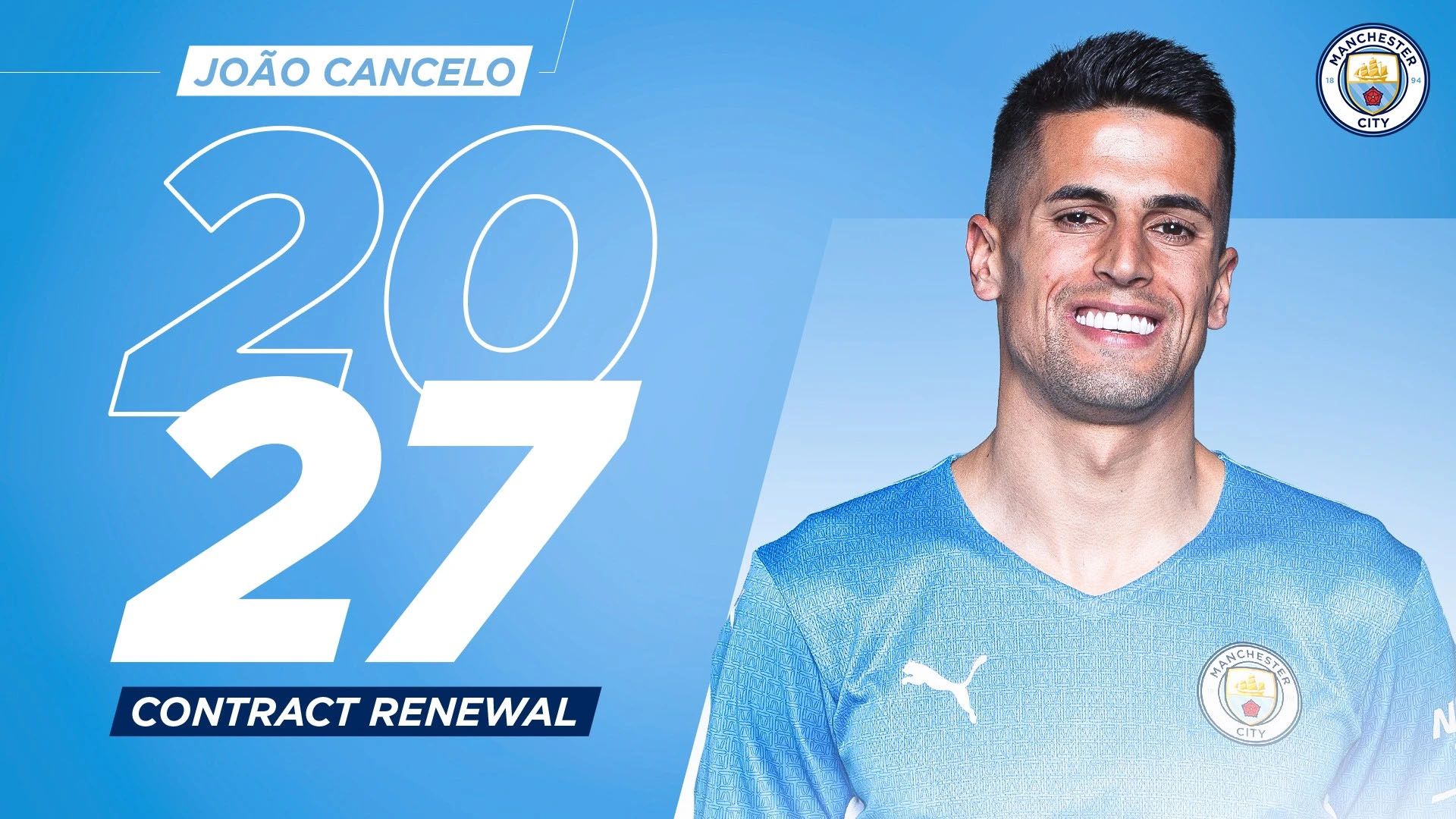 Joao Cancelo, renovado hasta 2027 | Twitter | Manchester City