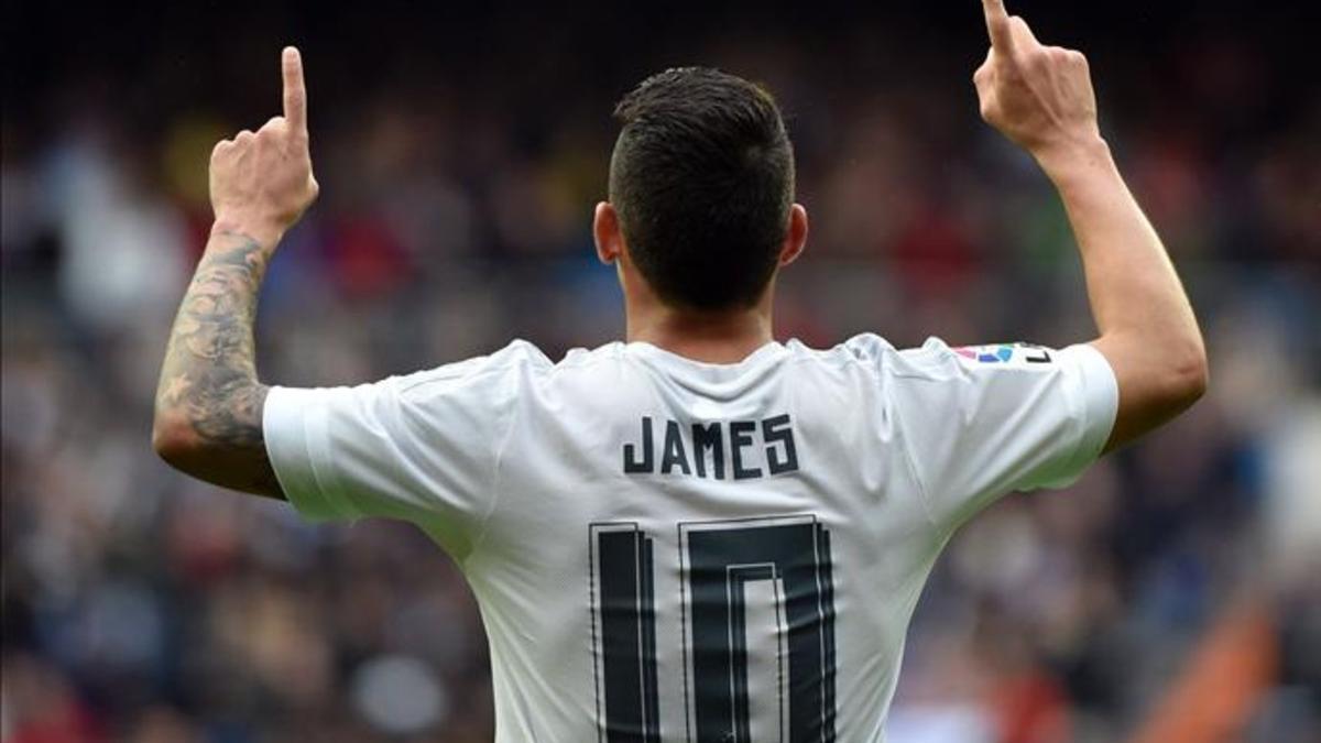 El '10' de James, una fuente de ingresos para el Madrid