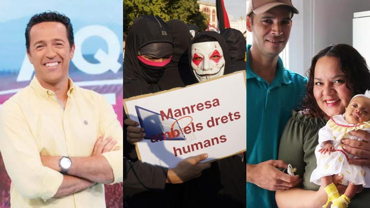 Jacob Petrus, manifestants propalestina a Manresa i la parella formada per l'Evelyn i el Carlos amb la seva filla