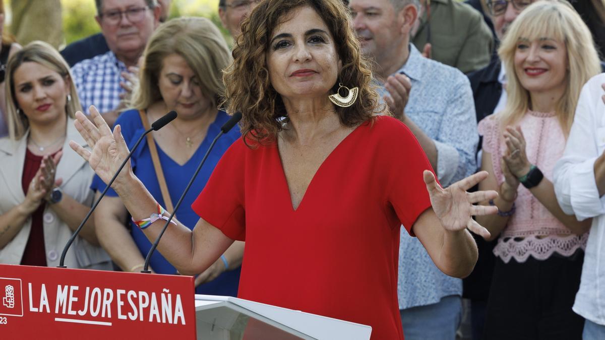 María Jesús Montero presenta candidaturas PSOE Sevilla al Congreso y al Senado