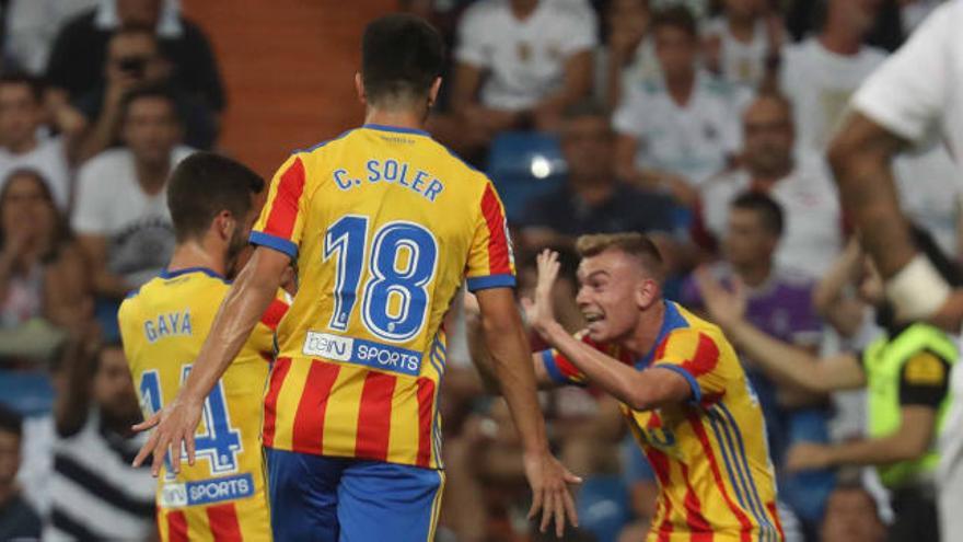 Gayà, Lato y Soler conectaron para marcar un golazo &#039;made in&#039; Paterna en el Bernabéu.