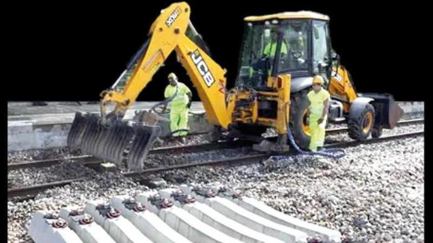 Traviesas de hormigón pretensado