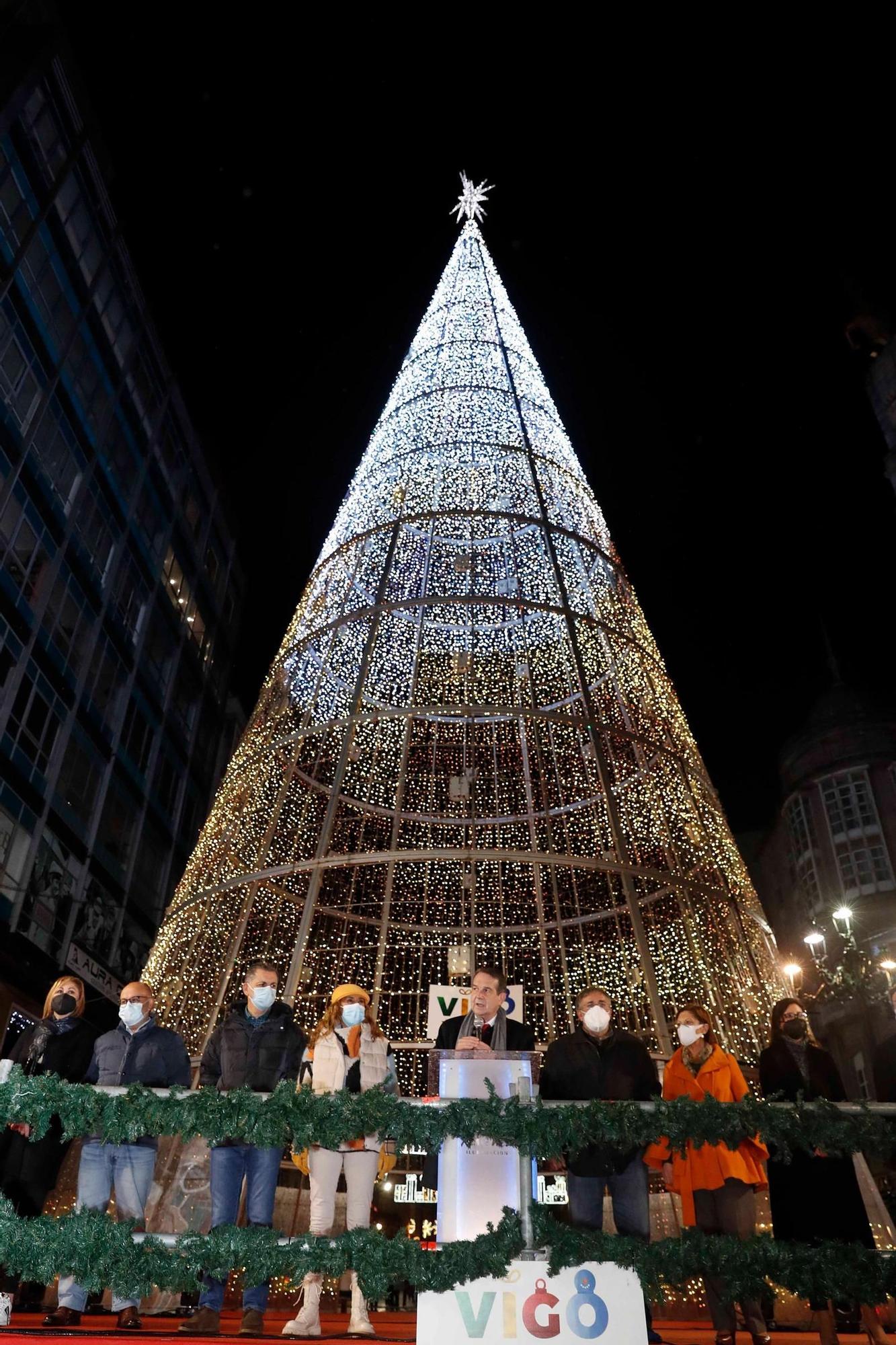 Así se apagaron las luces de Vigo tras una Navidad para la historia