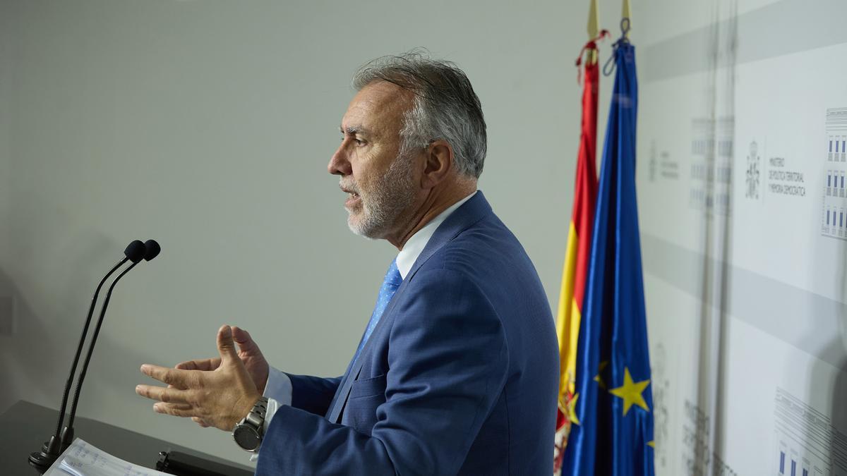 Ángel Víctor Torres, ministro de Política Territorial y Memoria Democrática y expresidente canario.