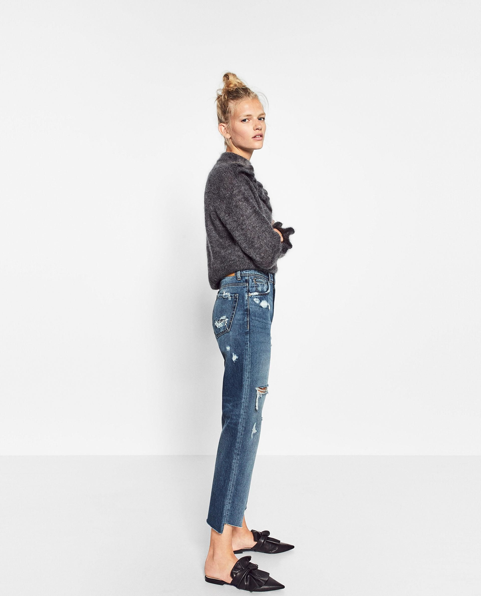 Vaqueros 'High & Low', Zara