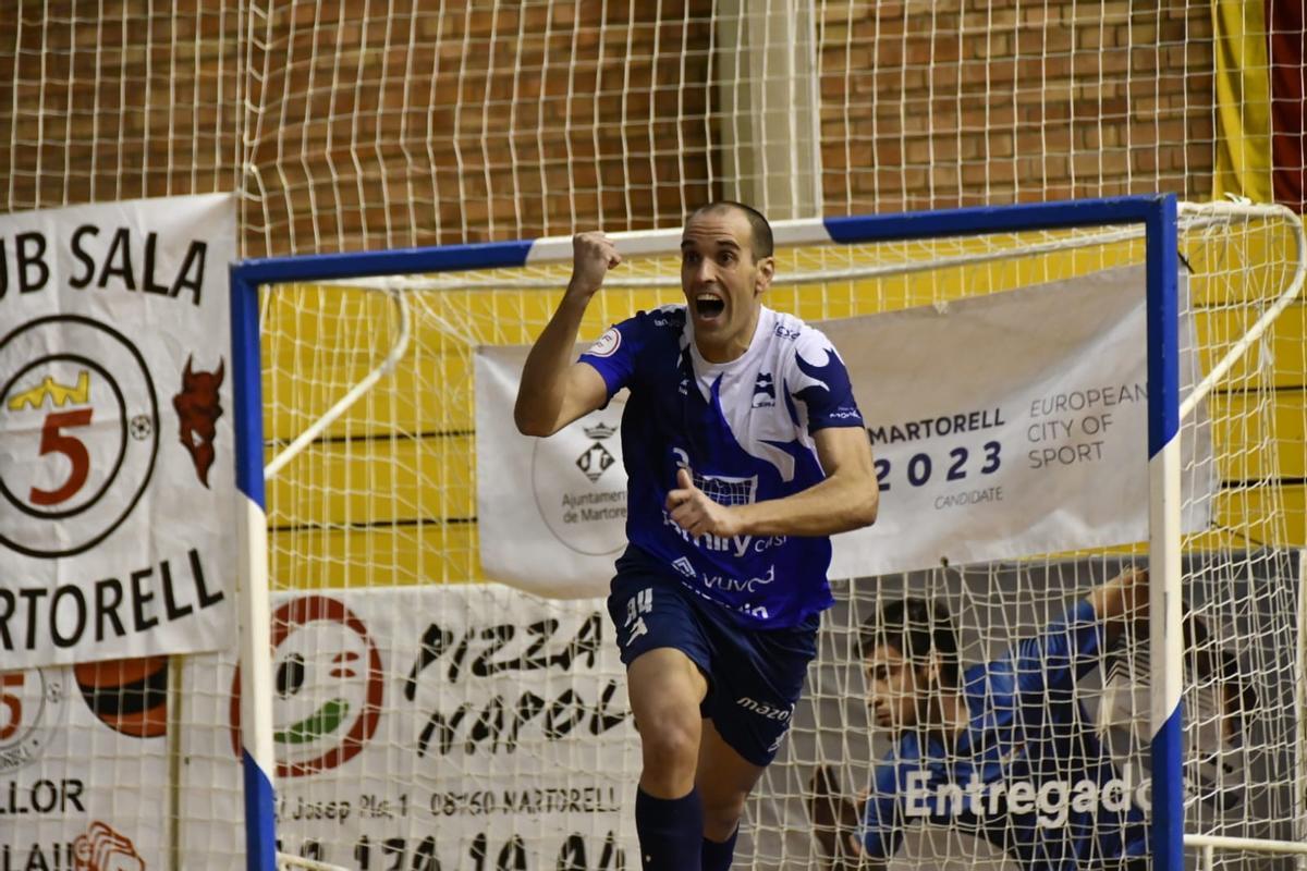 Gabri abrió el marcador ante el Martorell.