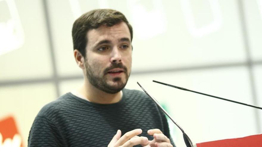 El líder de IU, Alberto Garzón.