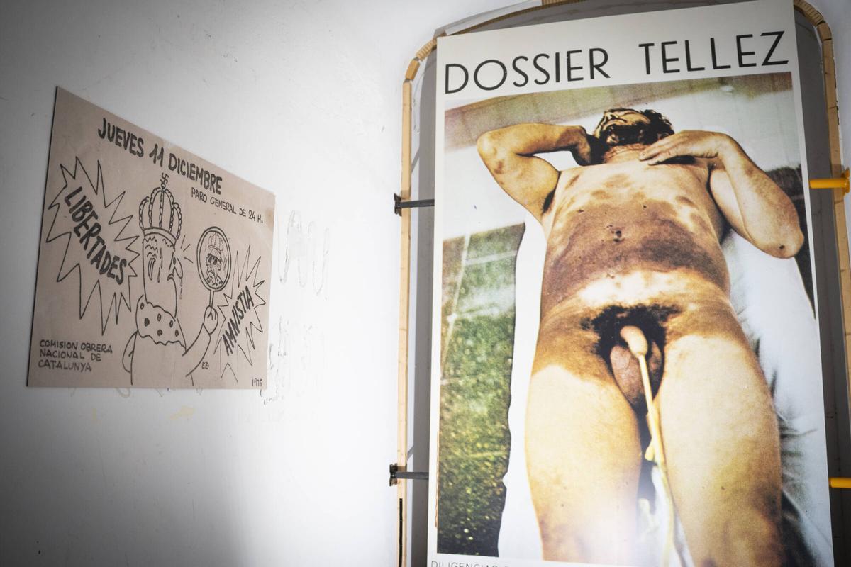 Francisco Téllez, en el Hospital Clínic, sindicalista torturado cuando Franco ya había muerto.