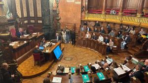 El pleno de Barcelona este viernes.
