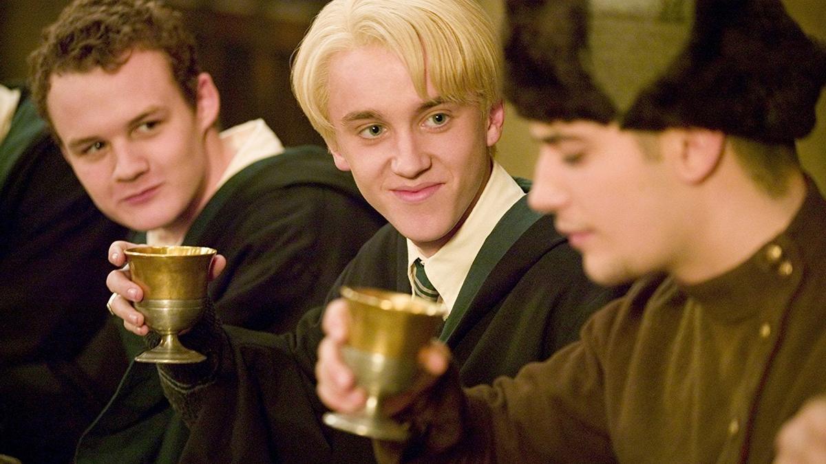 Tom Felton haciendo de Draco Malfoy en Harry Potter