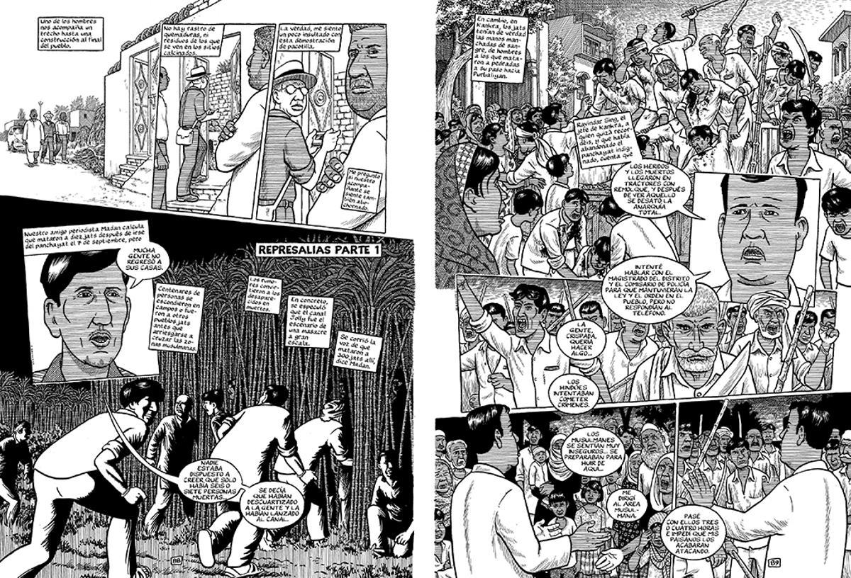 Doble página de ‘El disturbio eterno’.