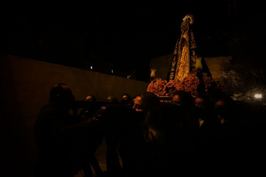 Semana Santa de Lorca 2022: Virgen de la Soledad del Paso Negro, iglesia y procesión